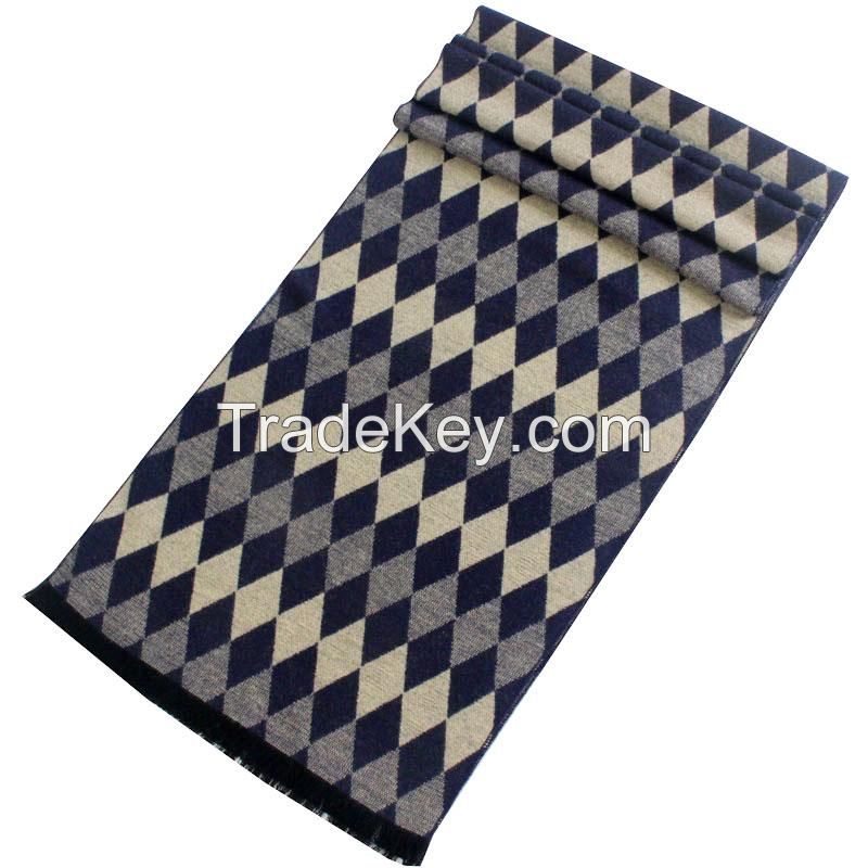 Super Soft Winter Striped Plaid Men Scarf Wrap Wholesale