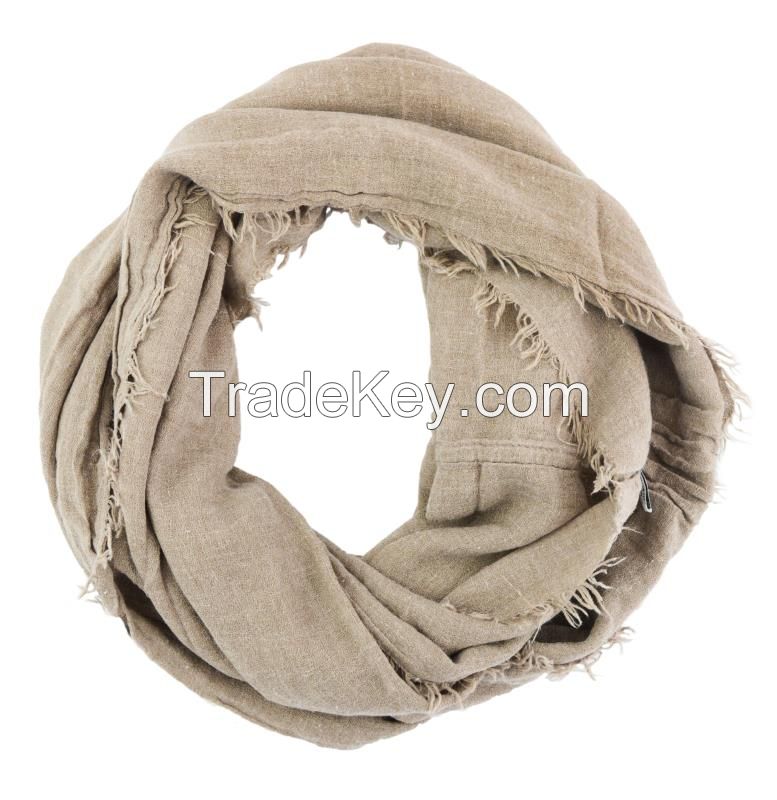 Soft Solid Color Cable Circle Infinity Loop Scarf Wholesale