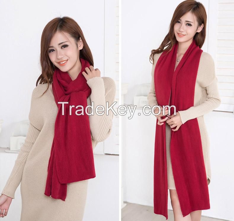 Soft Warm Plain Acrylic Pashmina Scarf Shawl Wraps Supplier