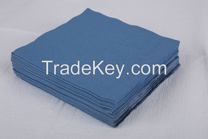 Blue paper napkins disposable paper tissue