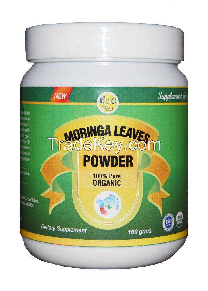 Food 4 You Moringa Leaf Powder 100 Gms (Organic)