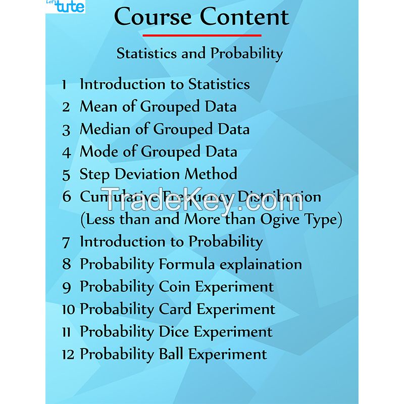 Letstute Statistics and Probability For Class X (CBSE) (DVD)