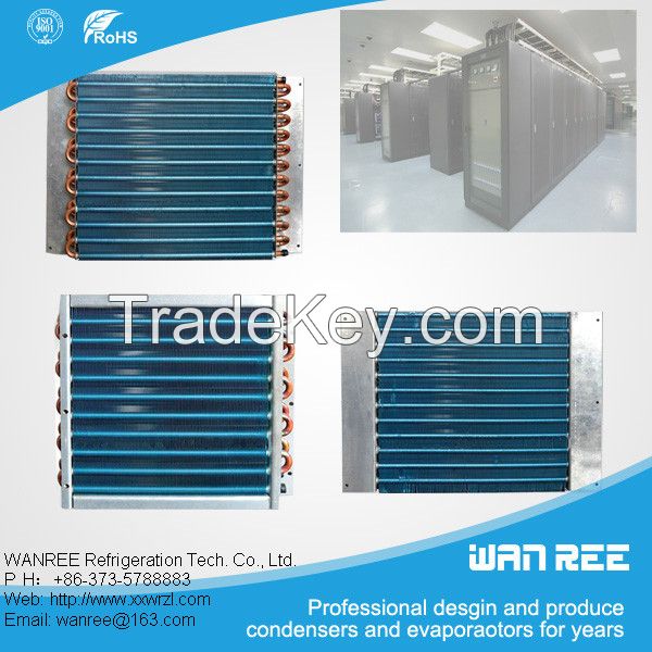 low price copper tube bus air conditioner fin condenser