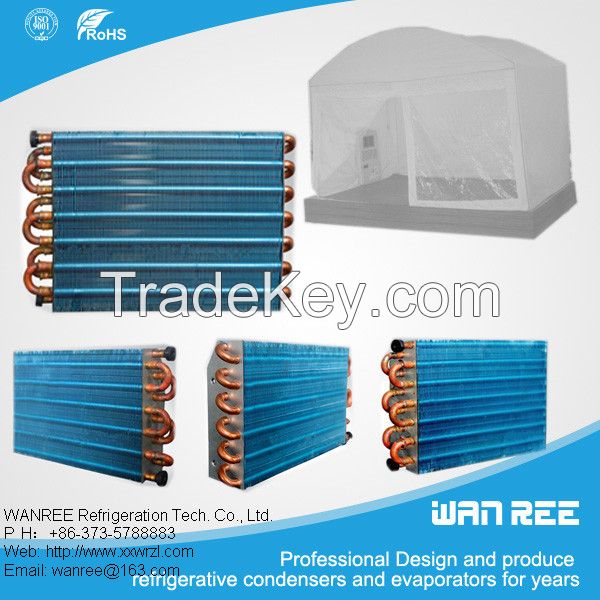 low price copper tube dehumidifier fin condenser
