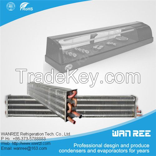 low price 7mm copper tube and fin condensers for air conditioner