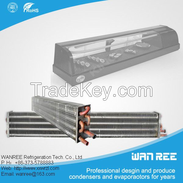 low price copper tube fin condenser for Vending machine