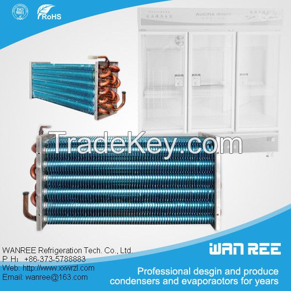 low price copper tube fin condenser for Vending machine