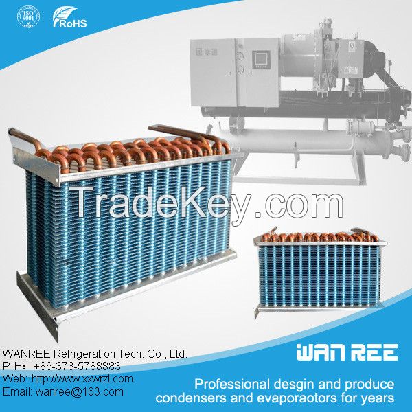 low price copper tube bus air conditioner fin condenser