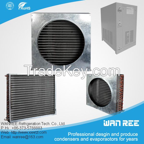 low price copper tube bus air conditioner fin condenser