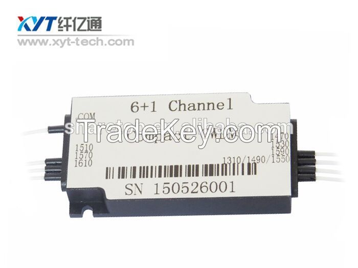 6 channel ccwdm use in Optical single fiber 1270-1610nm compact cwdm