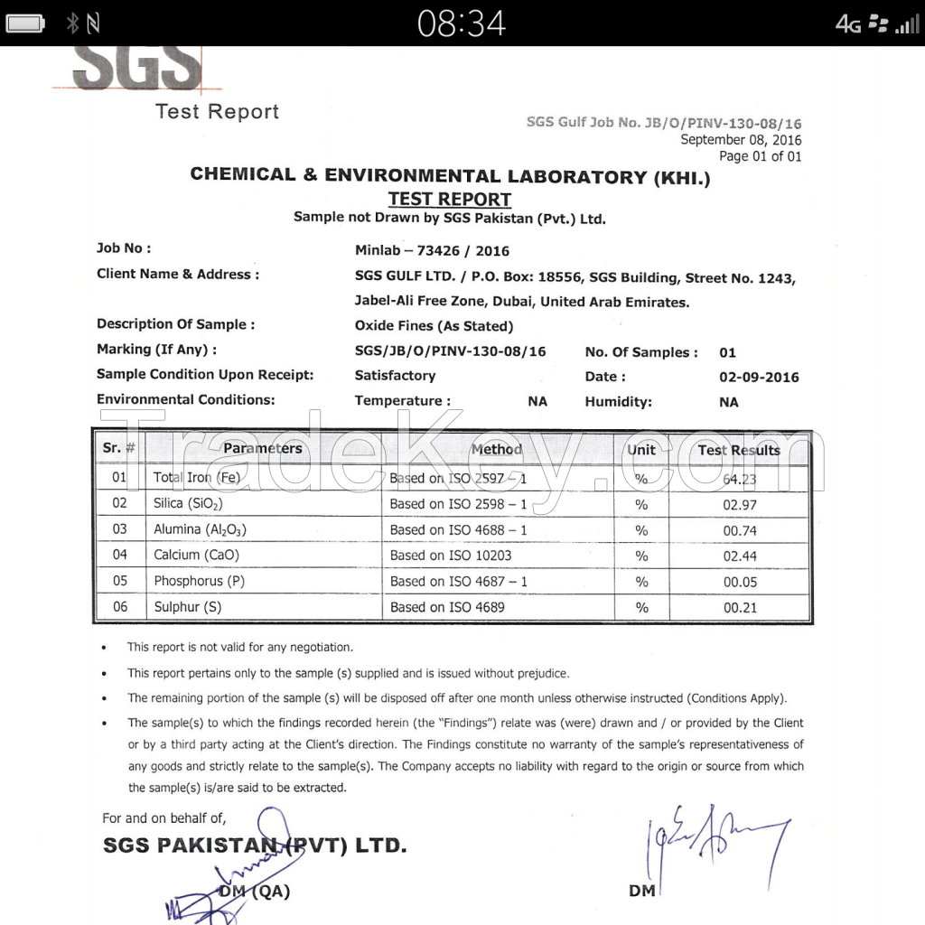 mill scale, oxide fines