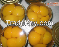 Organic yellow Peaches in syrup