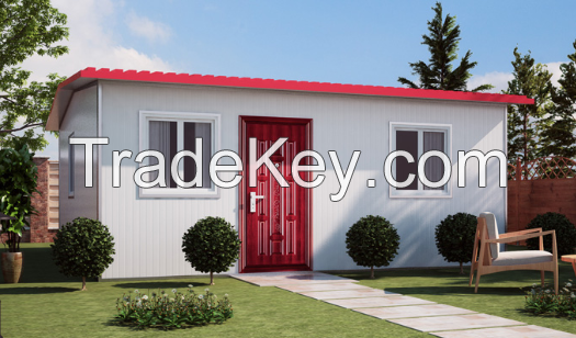 Low Price Fast Assembling Family Two Bedroom Prefab House