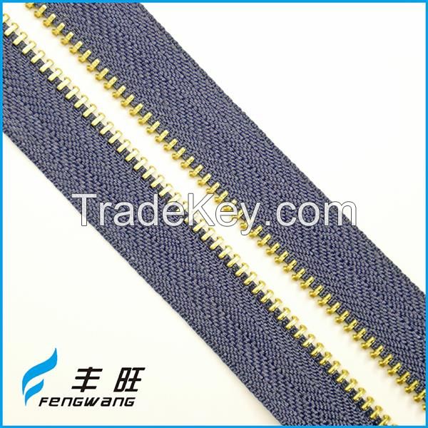 2017 top selling fancy metal zippers wholesale