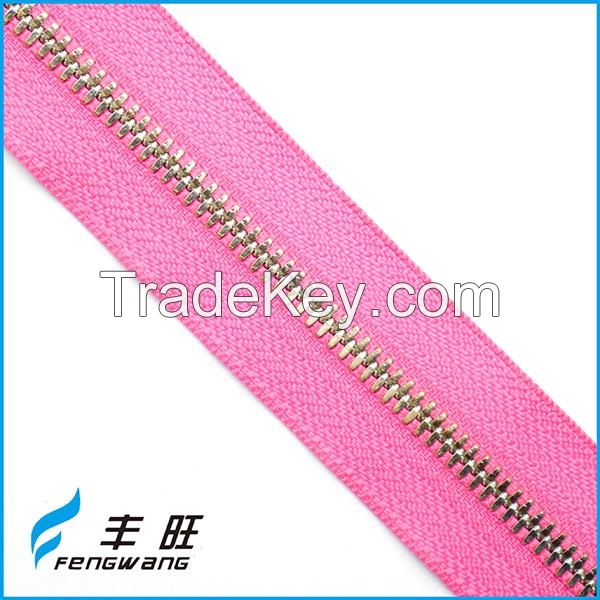 Top sale decent fancy metal zipper zips