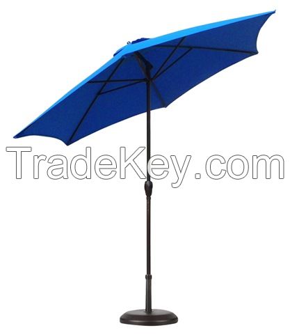 AUTO TILT CRANK ALUMINUM DURABLE PATIO UMBRELLA