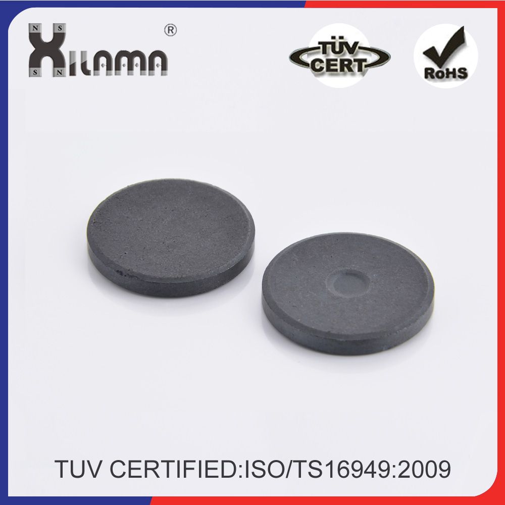 Hold True Ceramic Round Disc Magnets with Adhesive Dots - Industrial Strength Ferrite
