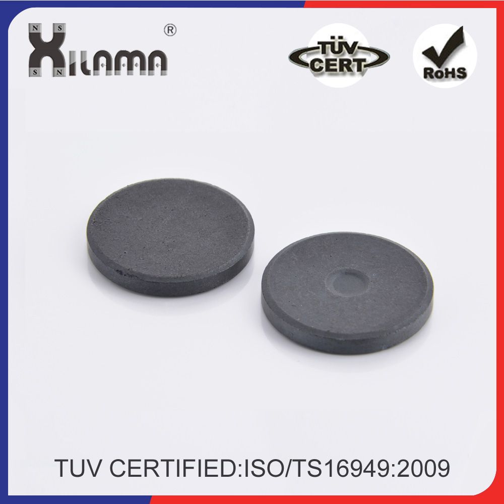 Powerful Magnetic Full Round Ferrite Solid Magnet Discs