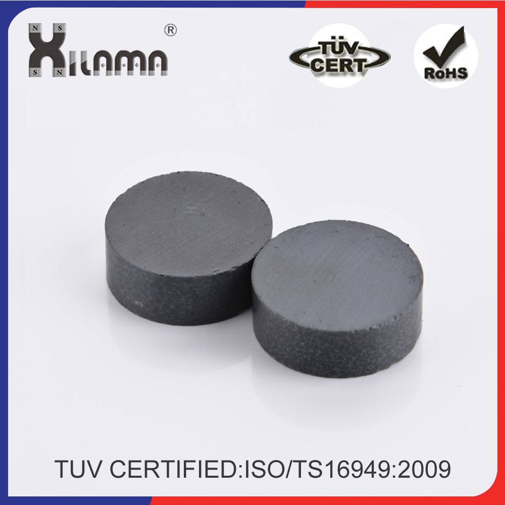 Powerful Magnetic Full Round Ferrite Solid Magnet Discs