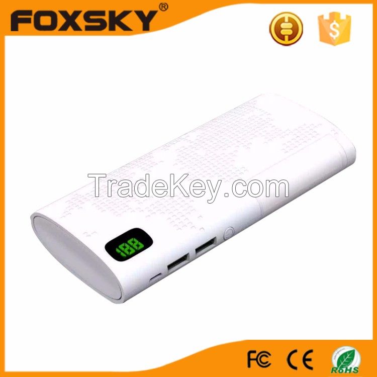wholesale mini portable power battery charger with lamp