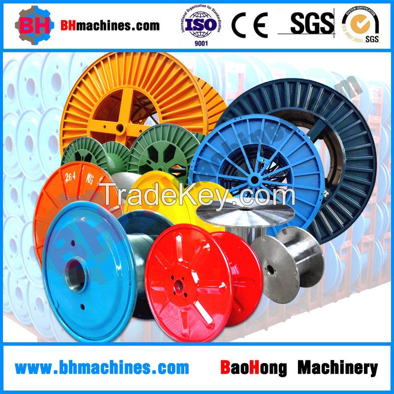 High Speed Double Layer Steel Bobbin Metal Corrugated Wire Drum Cable spools and reel