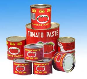 canned tomato paste, ketchup
