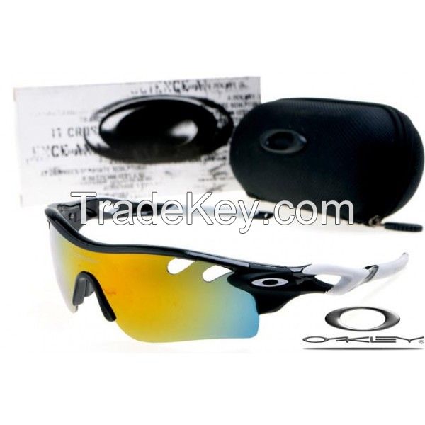 Oakley cheap RadarLock Path Sunglasses Mens Polished Black Vented Yellow Iridium Lens