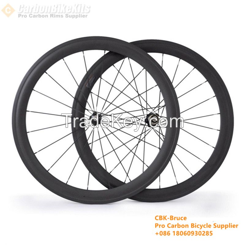 CW50C 50mm Road Bicycle Carbon Clincher wheelset