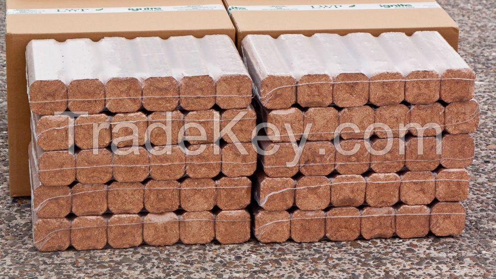 Sawdust wood briquettes / compressed wood briquettes