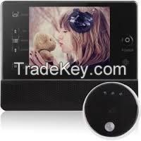 Video Door Viewer Hidden Peephole Camera with Monitor + Night Vision