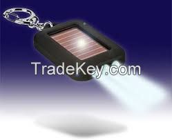 Solar Mini 3 LED Flashlight with Keychain