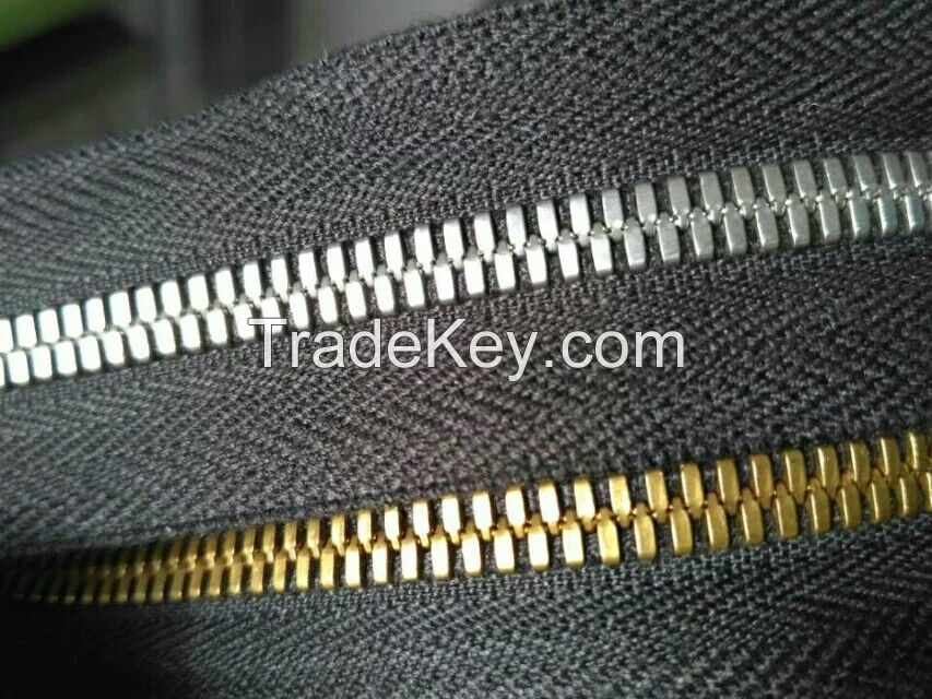 stainless steel zipper