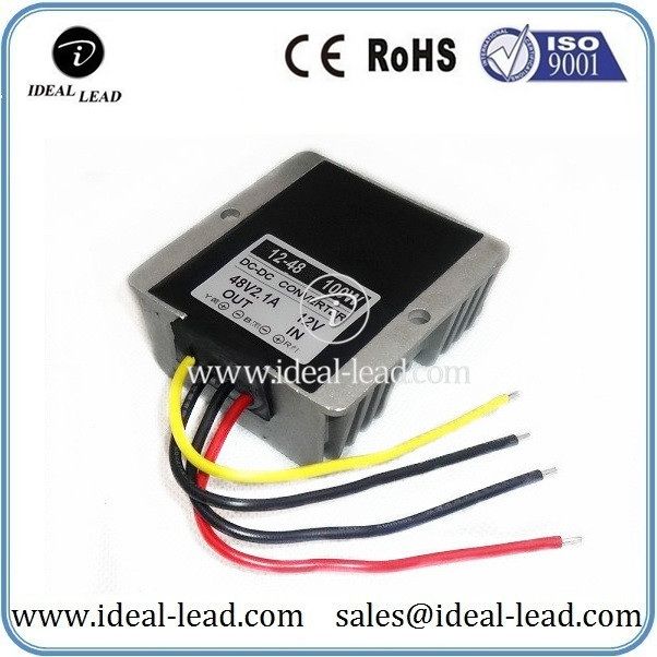 Waterproof dc dc converter 12v to 48v 2.1A