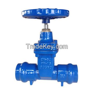 Socket End Resilient Seated Gate Valve For PVC Pipe