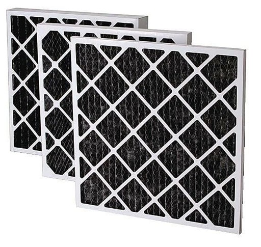 Pleated actived carbon filter