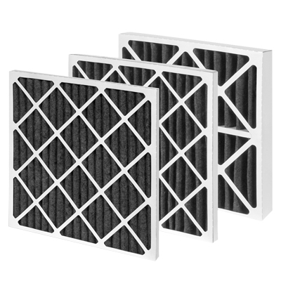 Pleated actived carbon filter