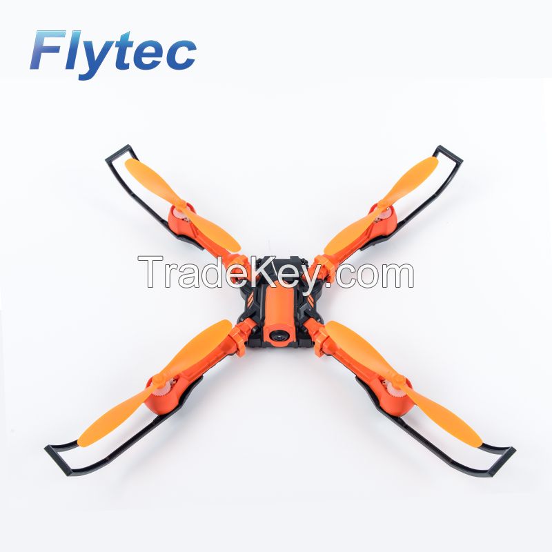 Flytec T15 Foldable RC Drone Fixable Arms Design Hasp 0.3MP HD Camera Mini RC Dron Wifi FPV Altitude Hold Function VS Eachine E53