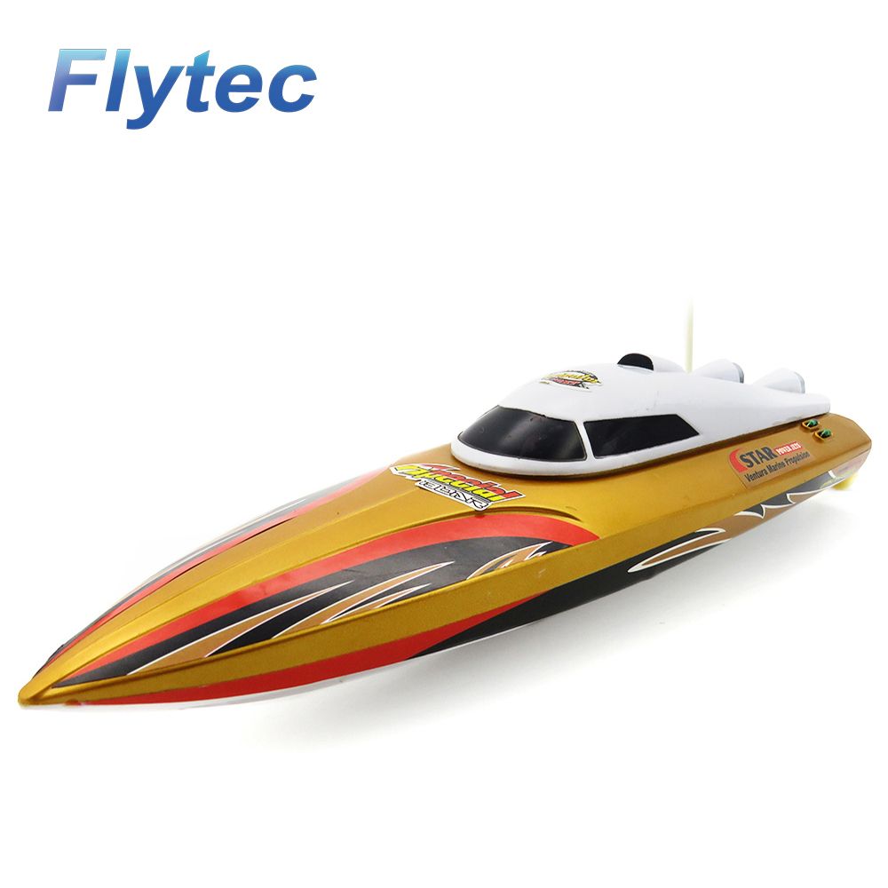 Flytec HQ5010 15KM/H Gold RC Boat Speed Boats Remote Control Toy