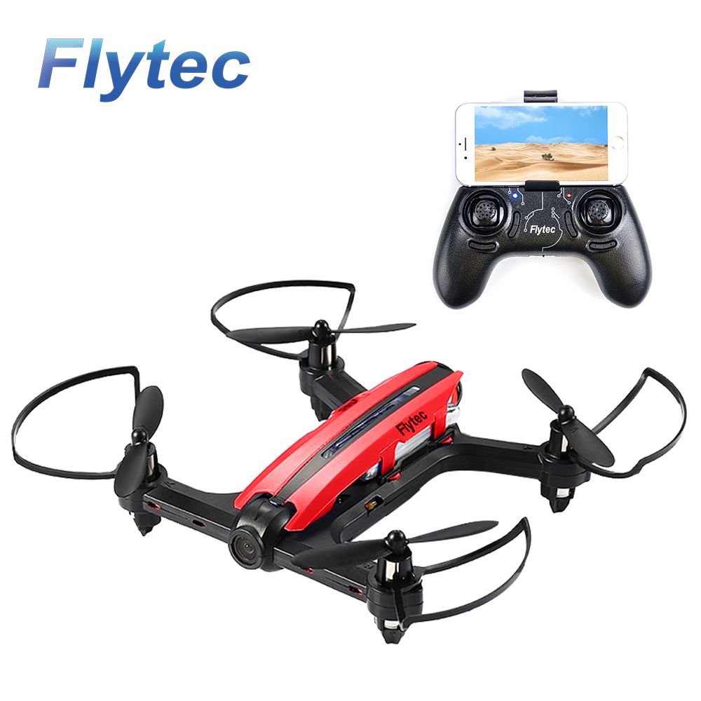 Flytec T18d Rc Quadcopter Mini Racing Drone 4ch 6 Axis Ufo With Wifi Fpv 720p Hd Camera Height Hold Mode Rtf Red