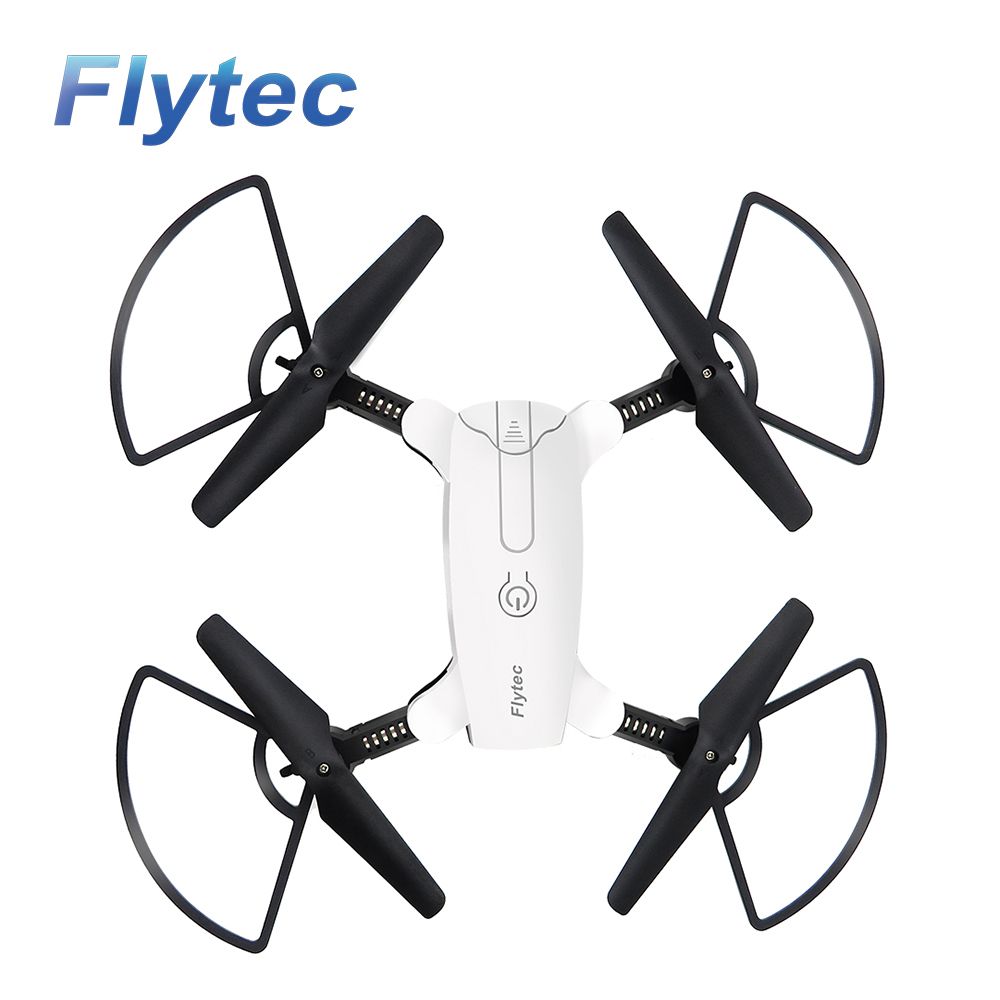 Flytec T17 Foldable Selfie RC Drone with 720P Double Cameras Wifi FPV Optical Flow Positioning Altitude Hold Gesture Taking Photo RC Quadcopter RTF