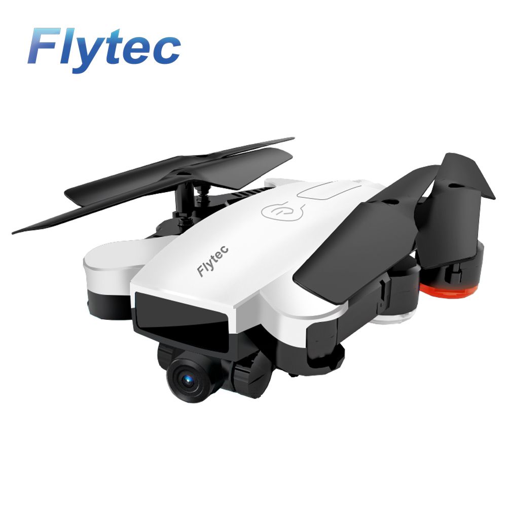 Flytec T17 Foldable Selfie RC Drone with 720P Double Cameras Wifi FPV Optical Flow Positioning Altitude Hold Gesture Taking Photo RC Quadcopter RTF