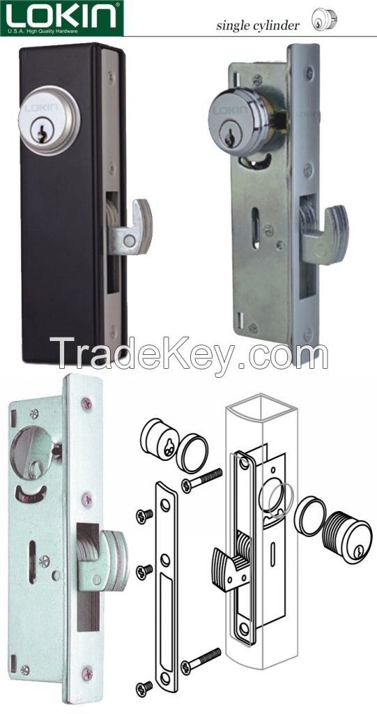 Thumbturn-Key end Mortise Cylinder Hookbolt Locks