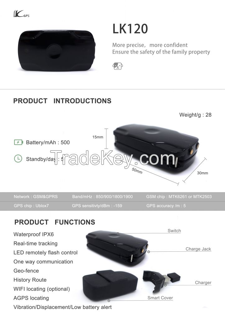 lkgps-lk120 pets GPS tracker 