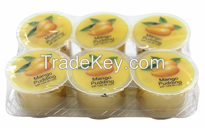 120g Assorted Fruit Pudding Cup Mango Pudding Jelly