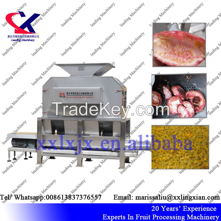 Industrial Passion fruit Juice Making Machine 2-3t/h passion fruit pulp extractor