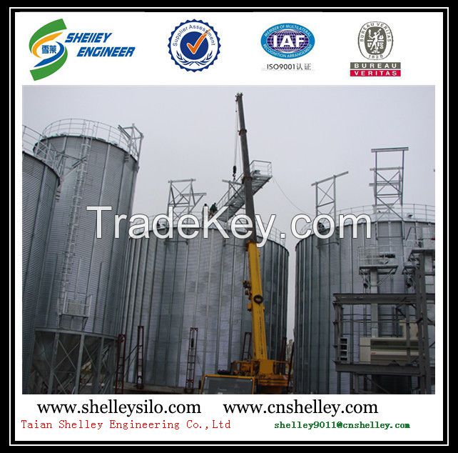 5000t flat bottom steel silo for grain storage