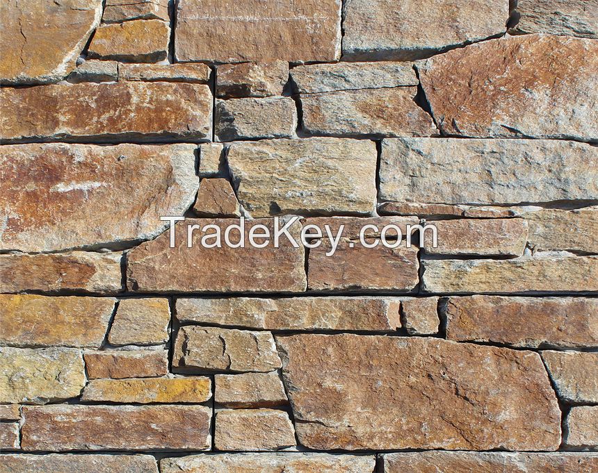 Rusty Stone Decorative Wall Veneer Quartz Material