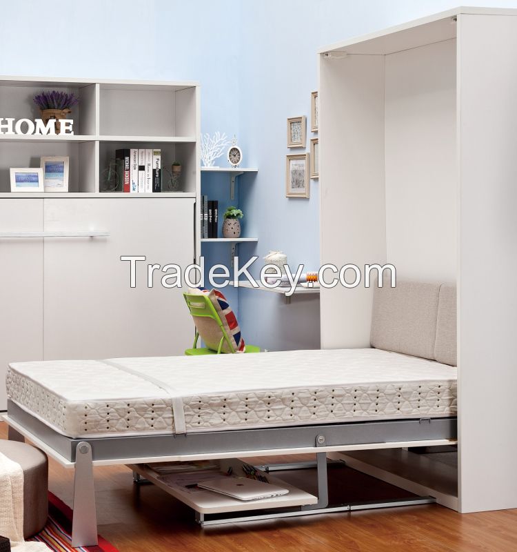 Space saving Murphy bed, wall bed, folding wall bed