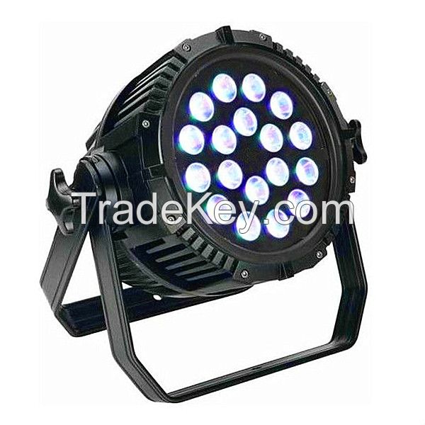 high brightness 18pcs*18w rgbw cheap price DMX512 led par can light IP65 waterproof