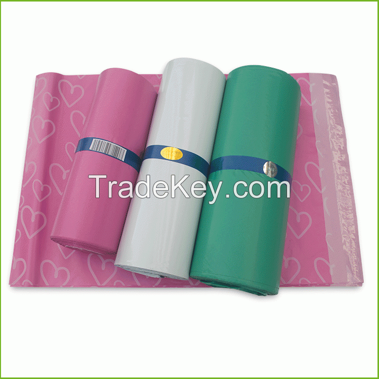 White Flat poly mailer plastic apparel shipping bags